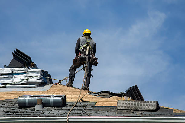 Professional Roof Installation technician working in Buxton, OR